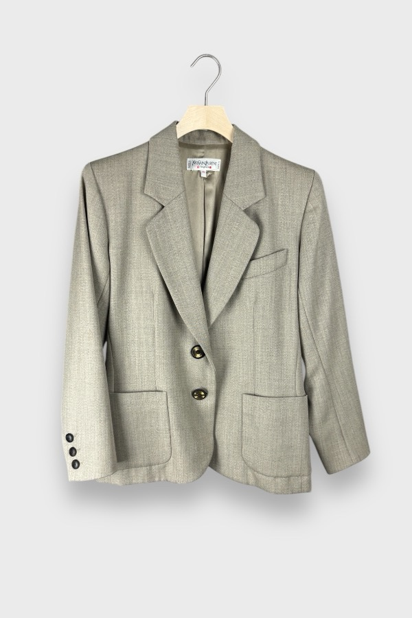 Vintage blazer / 38 / gråbeige