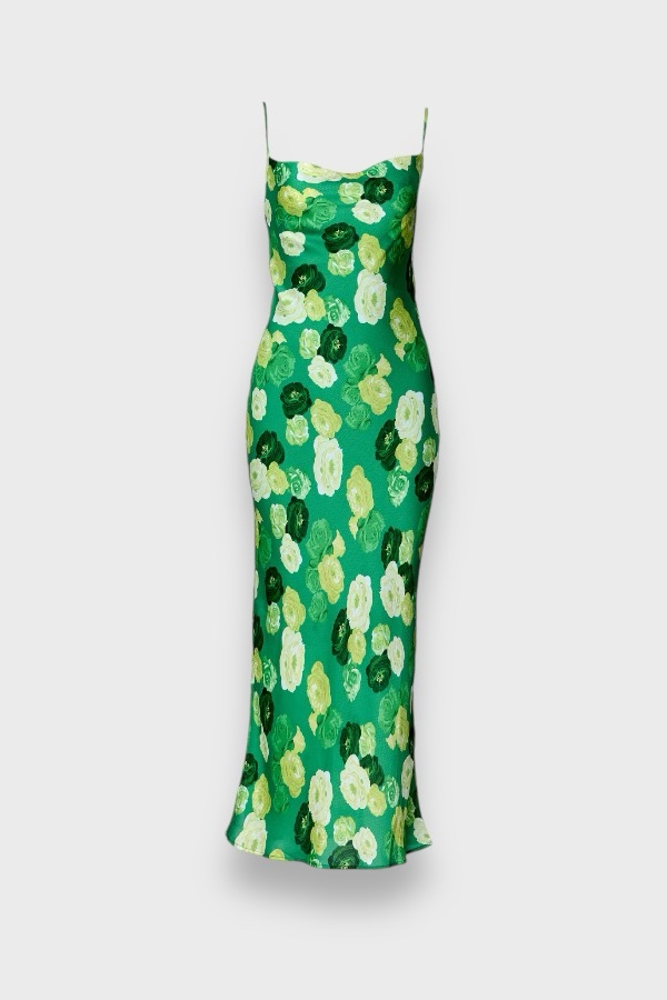 Vienna dress / 40-42 / Green floral